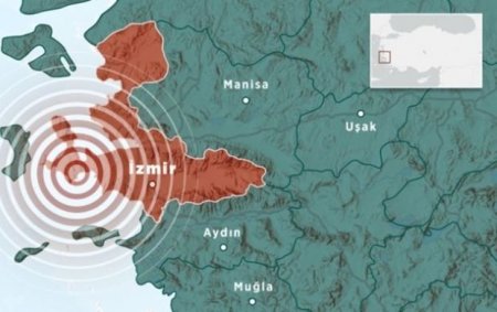 Близ турецкого Измира произошло землетрясение