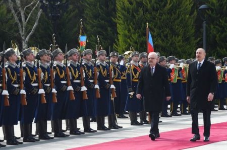 Состоялась официальная церемония встречи Президента Латвии Эгилса Левитса
