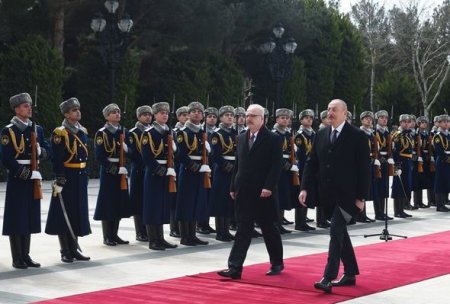 Состоялась официальная церемония встречи Президента Латвии Эгилса Левитса