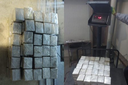 Нахчыванские таможенники обнаружили крупную партию героина в следовавшей в Турцию иранской фуре