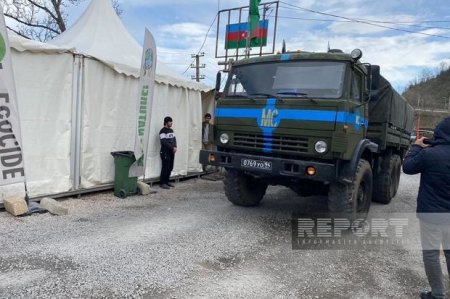 Автомобили миротворцев и МККК беспрепятственно проехали по дороге Ханкенди - Лачын