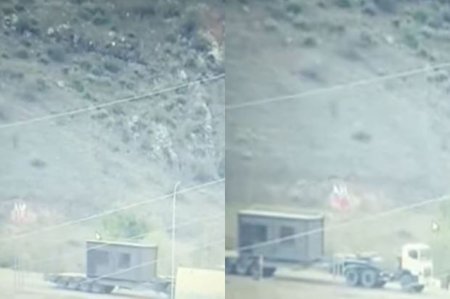 Минобороны АР распространило кадры ввоза незаконных военных грузов из Армении в Азербайджан