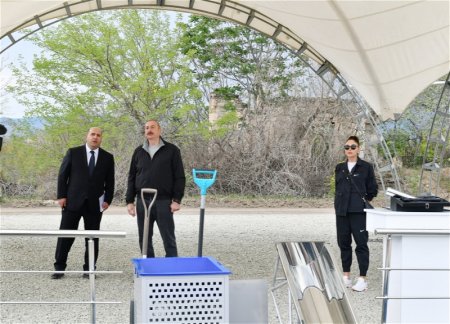 Заложен фундамент 2-го жилого комплекса в городе Агдам
