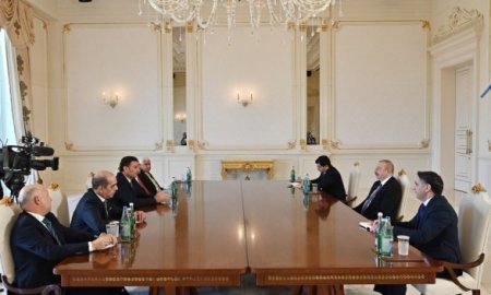 Председатель парламента Иордании на переговорах с Ильхам Алиевым
