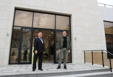 Ильхам Алиев в Лачине 