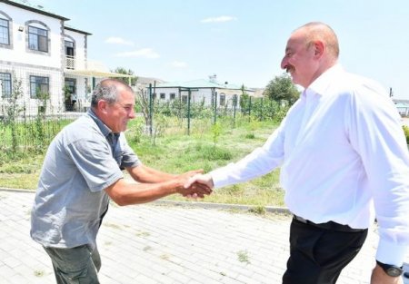 Ильхам Алиев и Рустам Минниханов посетили село Агалы Зангиланского района
