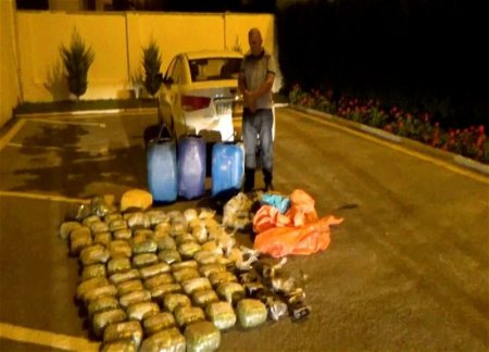 Задержан человек, ввезший в Азербайджан 93 кг наркотиков из Ирана