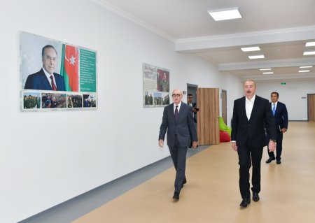 В городе Шамкир состоялось открытие нового здания полной средней школы-лицея с естественным и гуманитарным уклоном имени Мухаммеда Физули