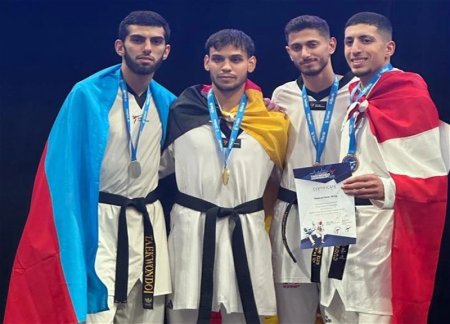 Азербайджанские таэквондисты завоевали три медали на чемпионате Европы