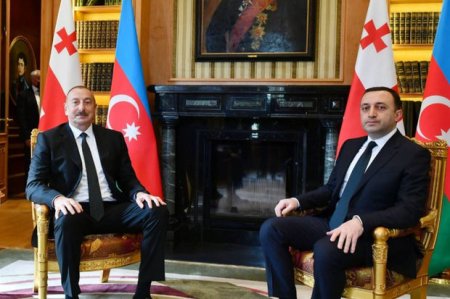 Началась встреча Президента АР Ильхама Алиева с премьер-министром Грузии Ираклием Гарибашвили один на один