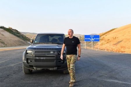 Президент Ильхам Алиев заложил фундамент села Джуварлы Физулинского района