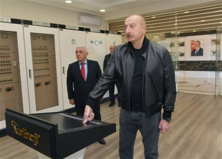 Ильхам Алиев и Мехрибан Алиева приняли участие в открытии узловой подстанции «Агдам»