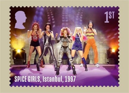 Королевская почта Великобритании выпустила марки в честь 30-летия Spice Girls