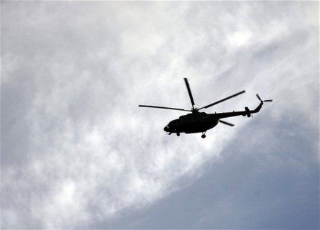 В Кыргызстане упал военный вертолет