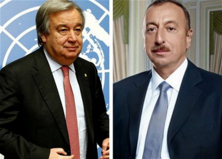 Антонио Гутерриш поздравил Президента Ильхама Алиева