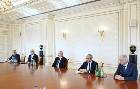 Президент Ильхам Алиев принял губернатора Санкт-Петербурга