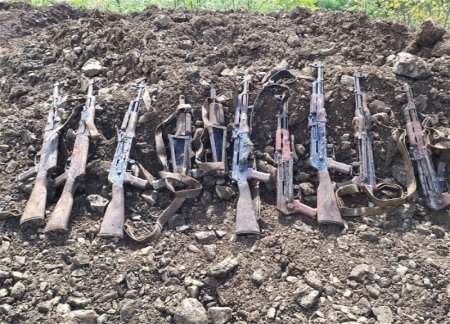 За последнюю неделю в Ханкенди было обнаружено и изъято 43 автомата