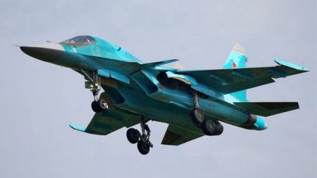 Самолет Су-34 ВКС России потерпел крушение, экипаж погиб