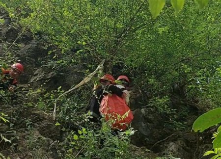 Сотрудники МЧС Азербайджана спасли 14-летнего подростка, упавшего в овраг на базе отдыха