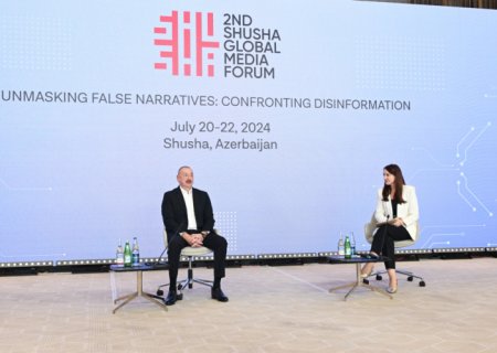 Допущенная на Втором Шушинском глобальном медиафоруме ошибка рассмешила Ильхама Алиева