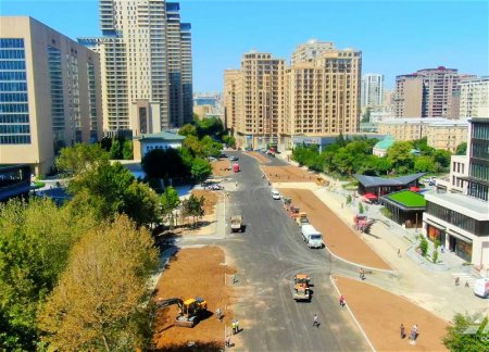 Завершается строительство новой дороги на территории моста «Джаваншир»