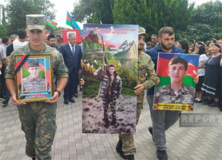 В Агдаме простились с военнослужащим Фаридом Мамедовым
