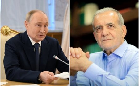 Путин и Пезешкиан приступили к переговорам в Ашхабаде