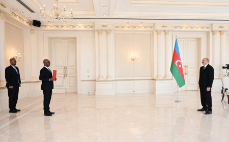 Ильхам Алиев принял верительные грамоты новоназначенного посла Руанды