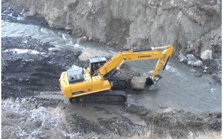 Началось строительство нового моста на дороге Губа-Хыналыг