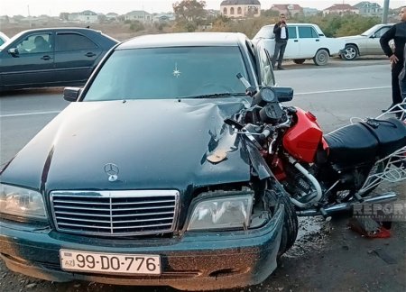 На юге Азербайджане в ДТП с мотоциклом погибли отец и сын