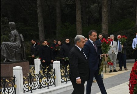 Президент «Барселоны» почтил память Гейдара Алиева
