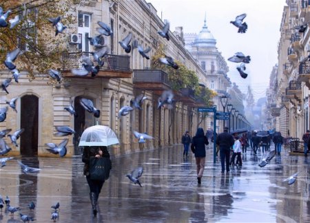 Погода на вторник: В Баку ожидаются ливни