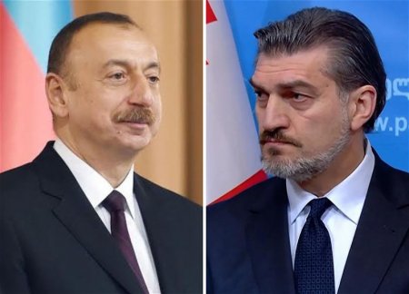 Ильхам Алиев поздравил Михаила Кавелашвили с победой на президентских выборах в Грузии