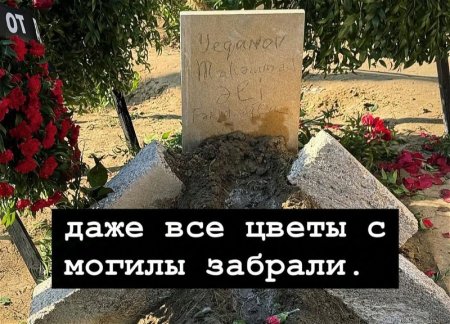 Вандалы украли цветы с венков на могиле 13-летнего мальчика, погибшего в авиакатастрофе