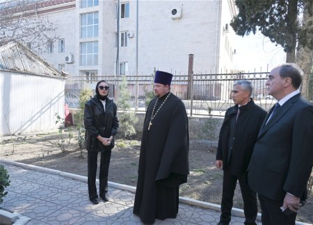 Мехрибан Алиева посетила Русскую православную церковь Александра Невского в Гяндже