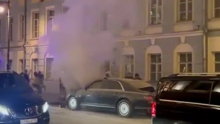 В Москве взорвался один из лимузинов Путина
