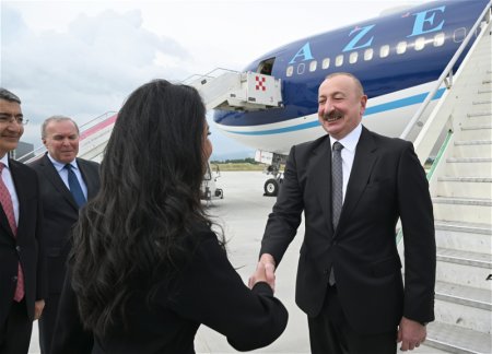 Президент Ильхам Алиев прибыл с рабочим визитом в Албанию
