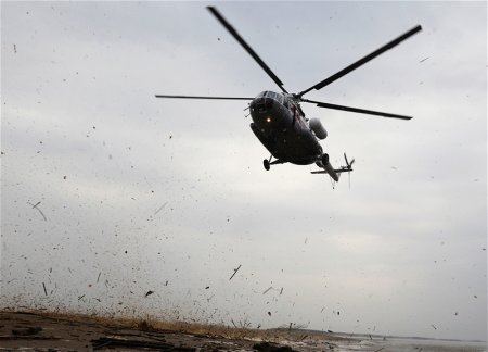 В России разбился военный вертолет Ми-8