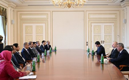 Ильхам Алиев принял делегацию во главе с председателем Национальной ассамблеи Пакистана