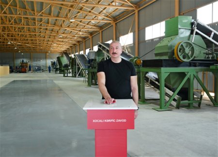 Состоялось открытие Ходжалинского кирпичного завода