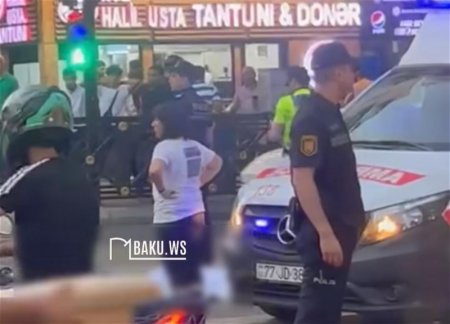 В центре Баку автомобиль насмерть сбил ребенка на скутере