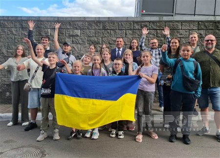Очередная группа украинских детей отправлена в Азербайджан на реабилитацию