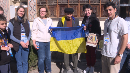 Украинские дети ознакомились с достопримечательностями и историческими местами Шеки