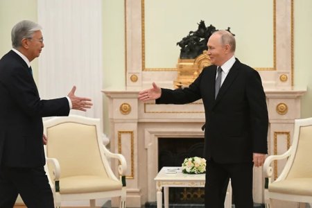Переговоры Путина и Токаева в Кремле