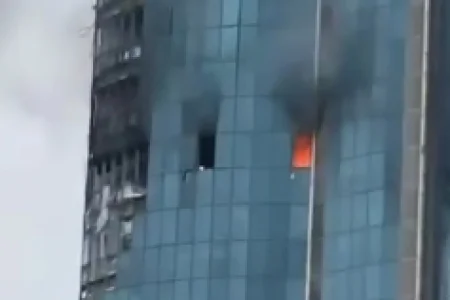 Беспилотник ударил по «Грозный-Сити»