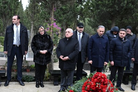 Али Асадов посетил могилы погибших членов экипажа самолета AZAL