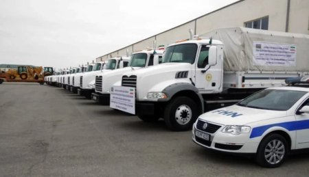 В Иран отправлено около 30 тонн продовольствия