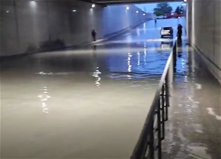 Сабунчинский тоннель, в котором утонули люди, перекрыт из‑за сильных дождей