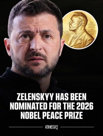 Зеленского номинировали на Нобелевскую премию мира