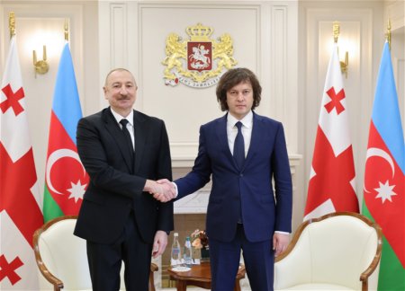 Президент Азербайджана и Премьер-министр Грузии выступили с заявлениями для прессы